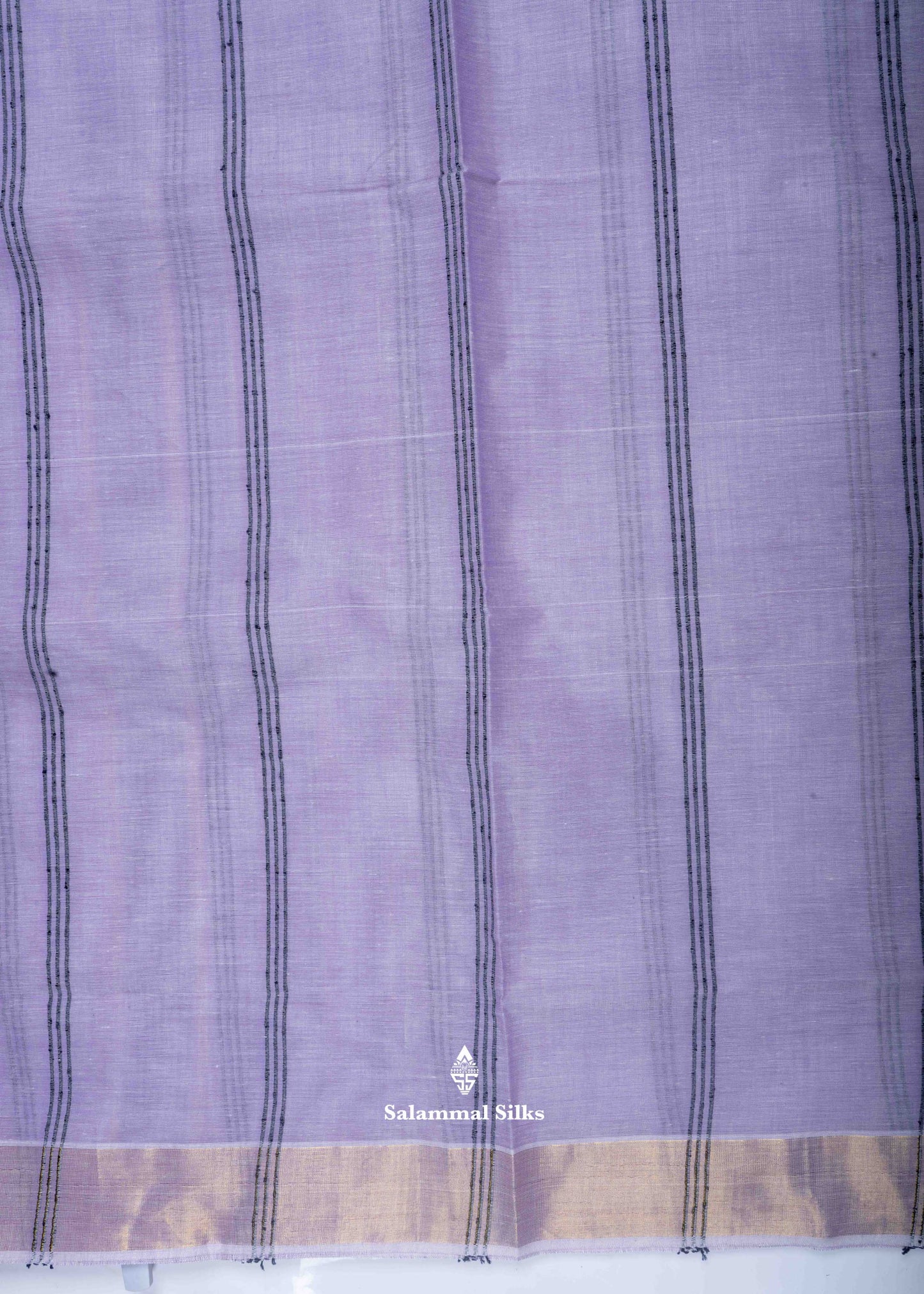 Light Lavender Beautiful Pure Cotton Saree With Blouse