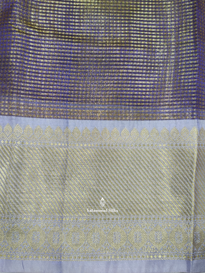 Golden Violet Nayanthara Inspired Beautiful Super Premium Fancy Saree