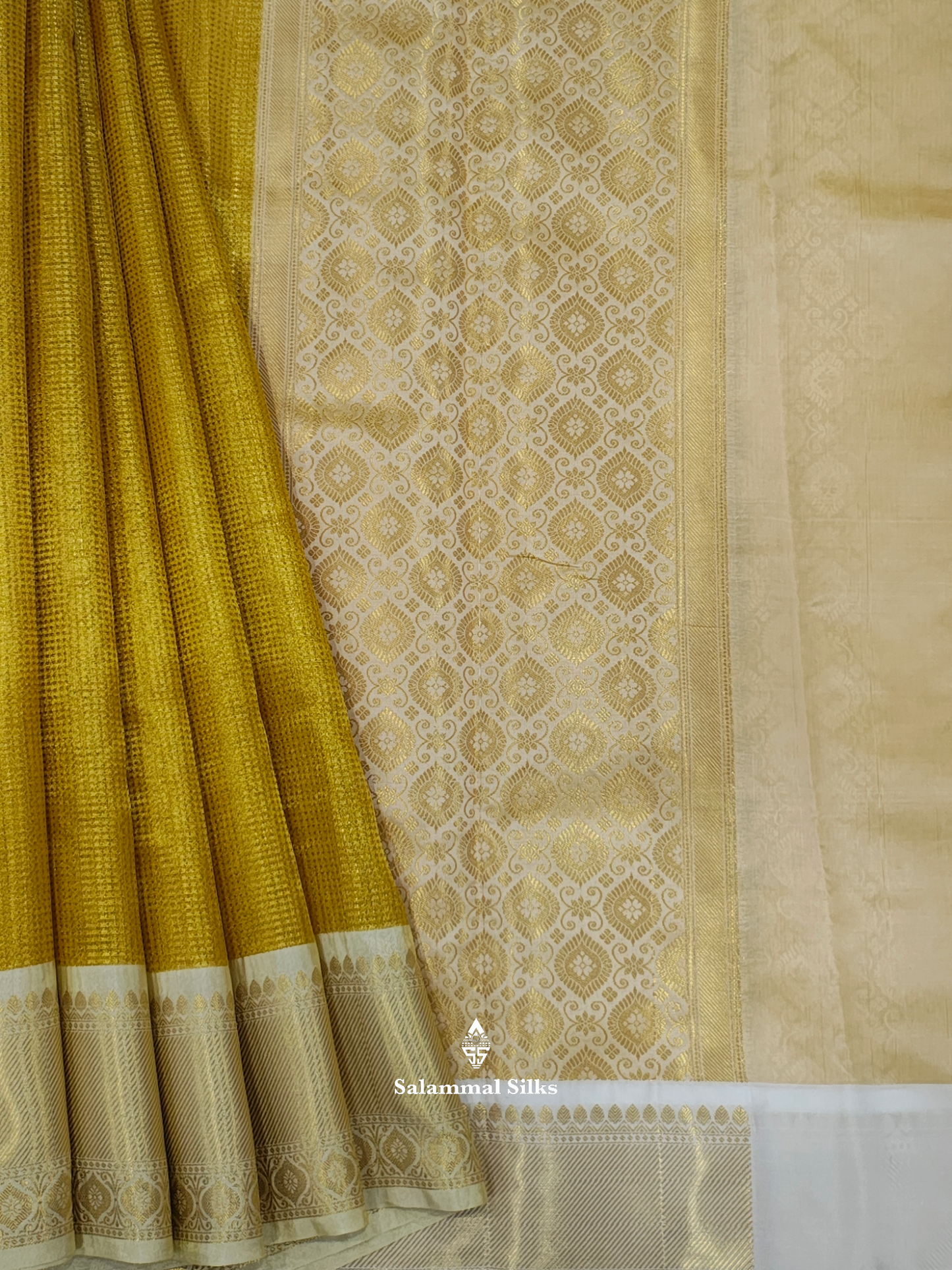 Golden Yellow Nayanthara Inspired Beautiful Super Premium Fancy Saree