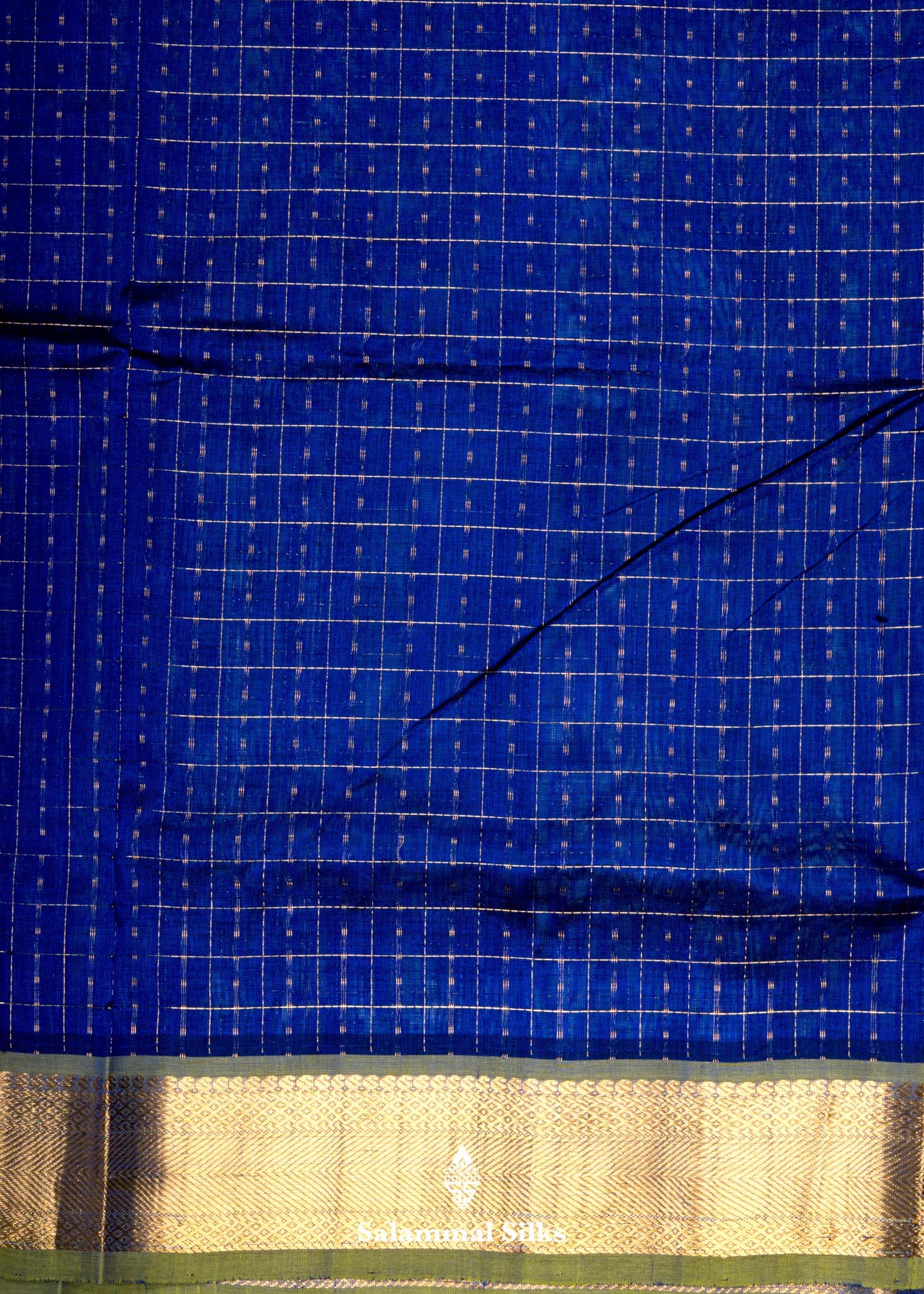 Blue Lakshadeepam With Fluorescent Green Border