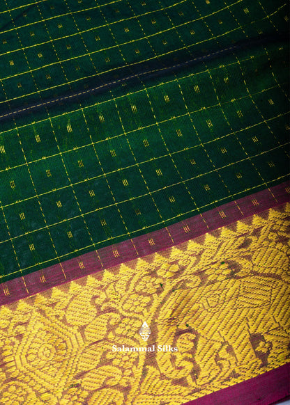 Green Lakshadeepam With Pink Border