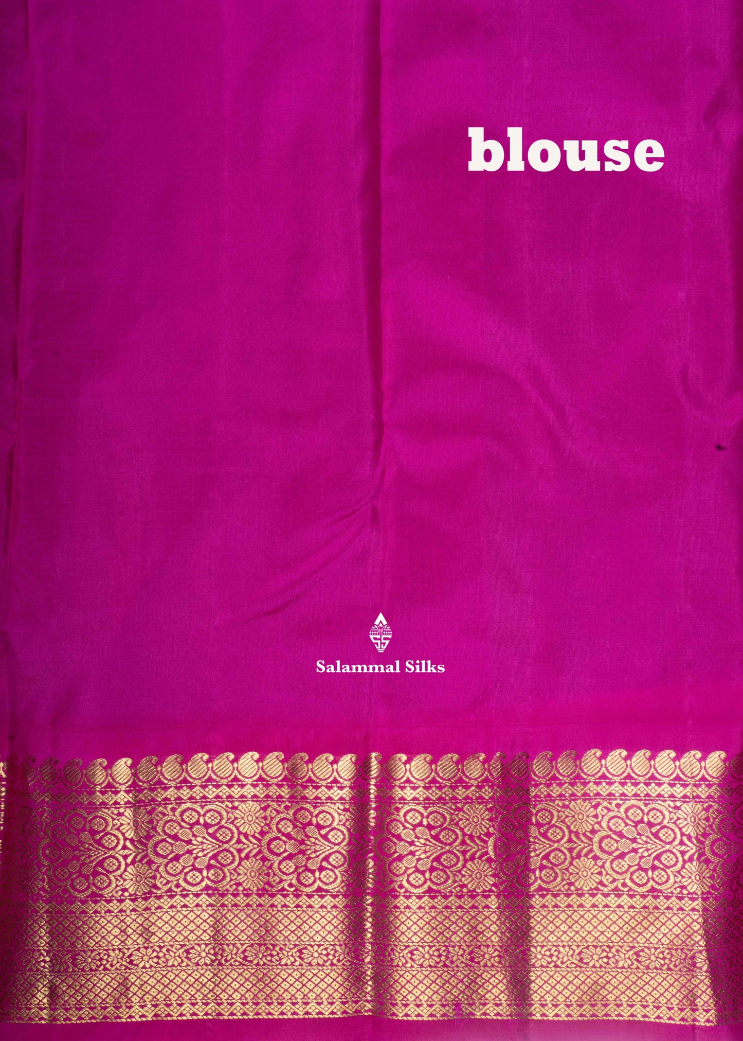 Kanjivaram Pure Silk Saree Parrot Green With Magenta Pink Blouse
