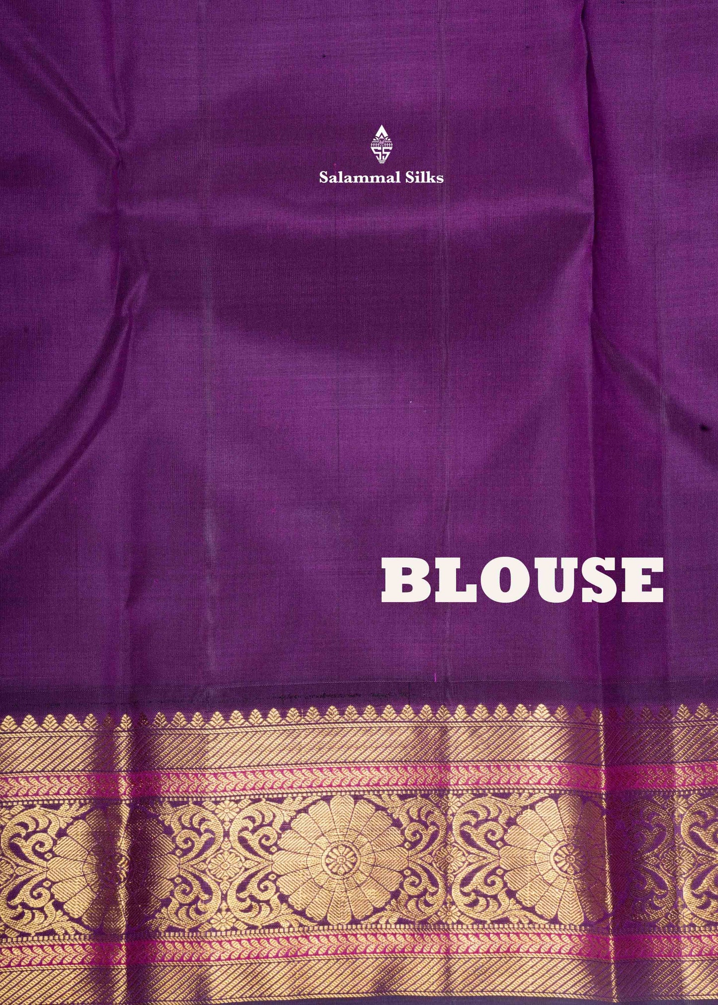 Kanjivaram Baby Pink Pure Silk Saree With Violet Border