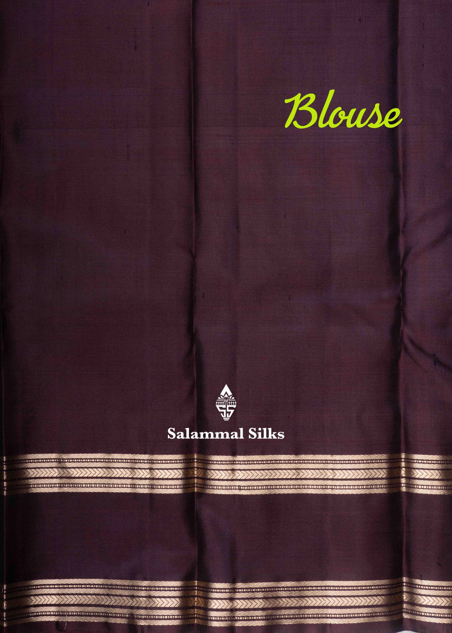 Kanjivaram Peacock Blue Pure Silk Saree With Brown Blouse