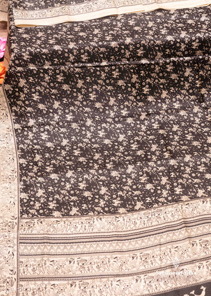 Brown Colour Fancy Semi Tussar Saree With Blouse