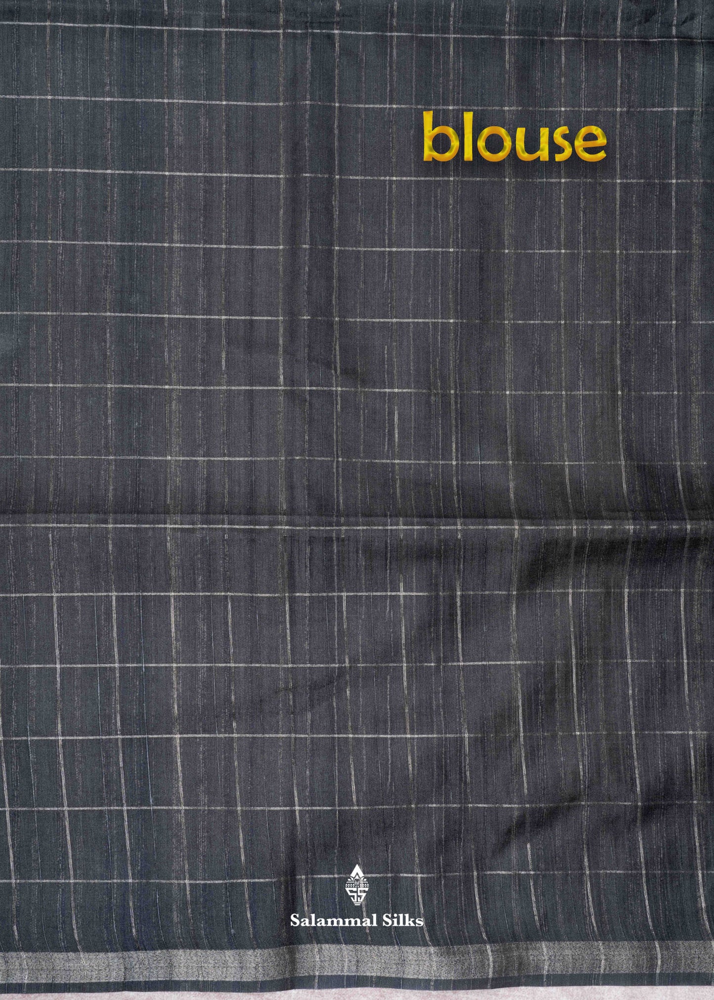 Cream Colour Semi Tussar Saree With Floral Prints & Zari Checks