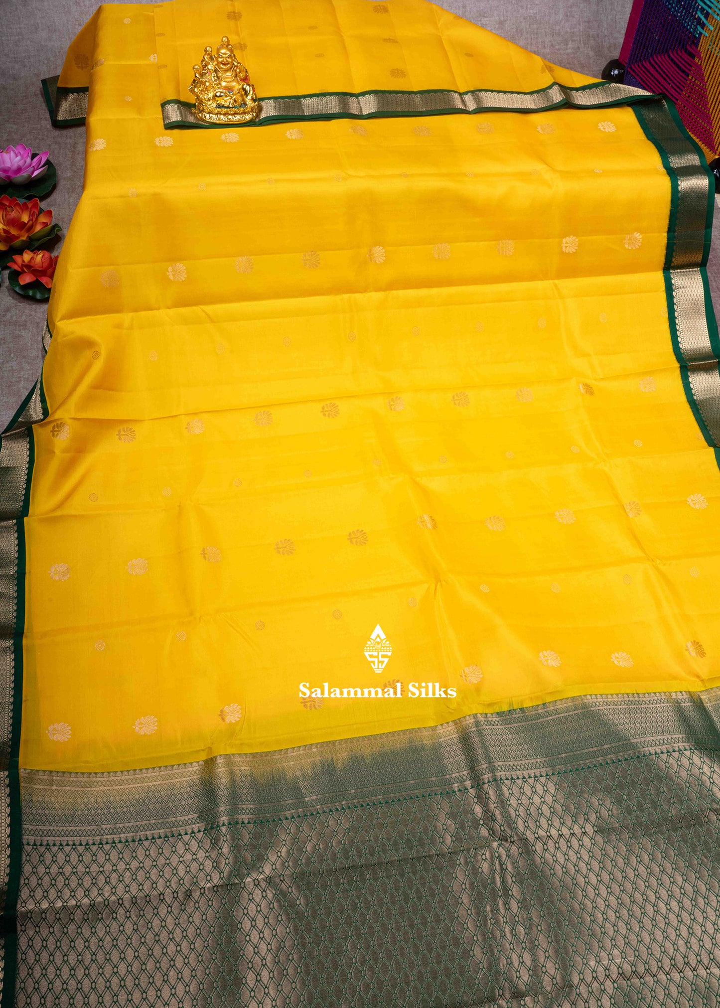 Kanjivaram Pure Silk Saree Lavender With Maroon Border