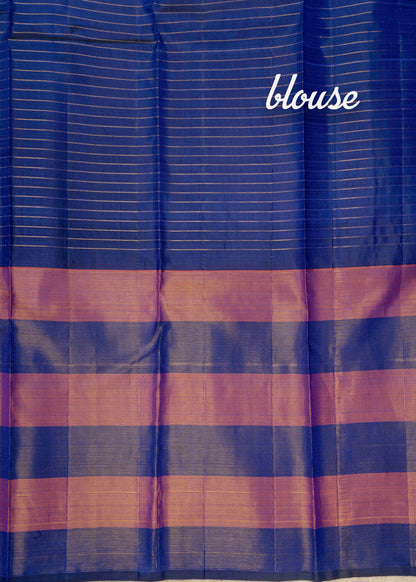 Kanjivaram White Zari Checks Pure Silk Saree With Paalum Pazham Kattam Border