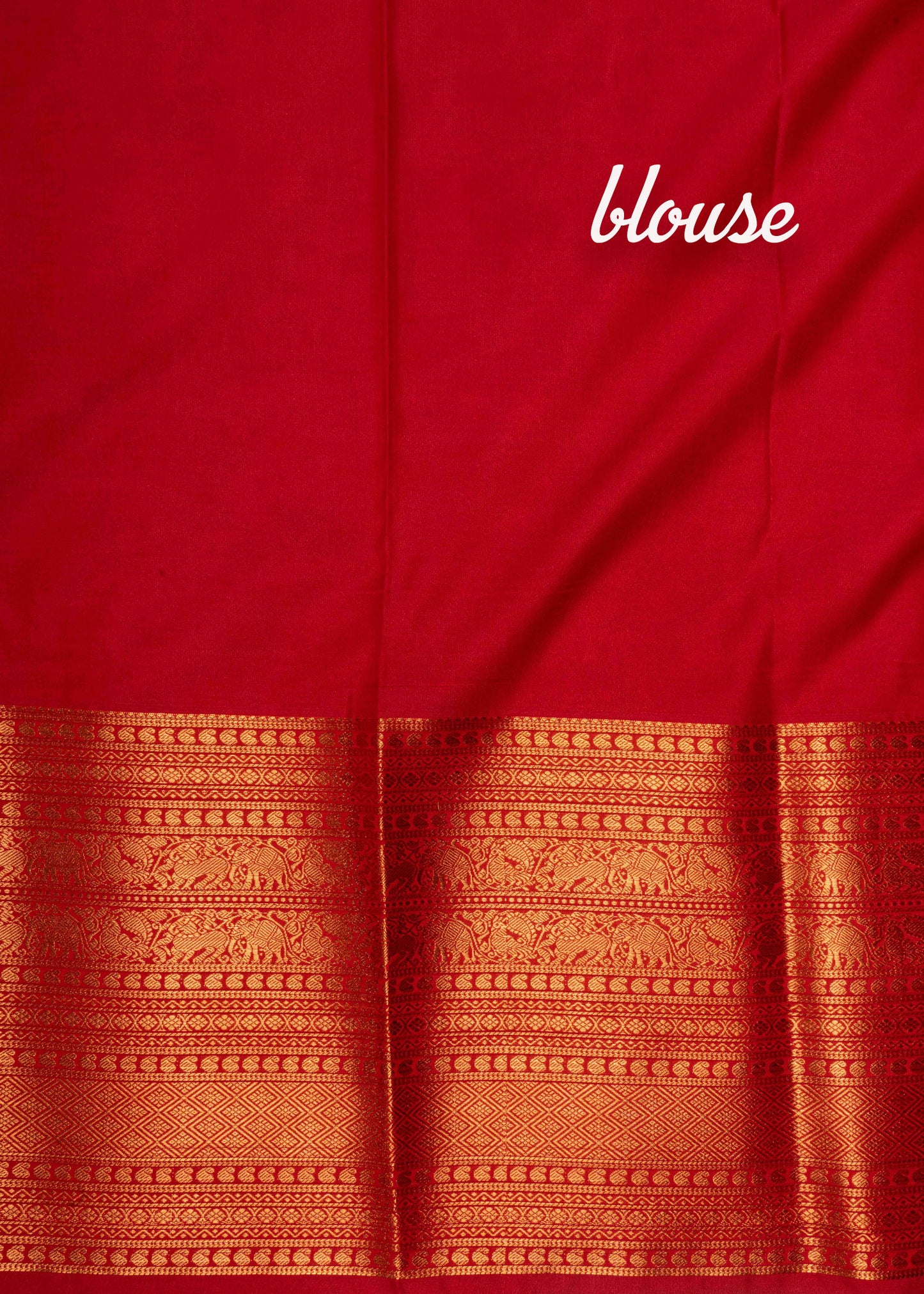 Navy Blue Semi Silk Saree With Copper Zari Traditional Long Size Border