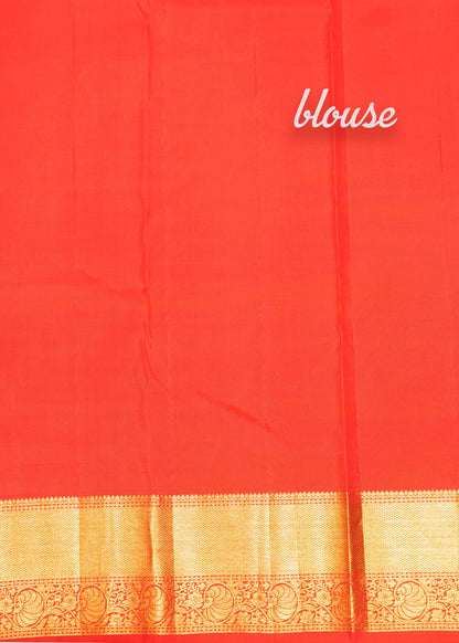 Red Colour Kanjivaram Pure Silk Saree With Self Border