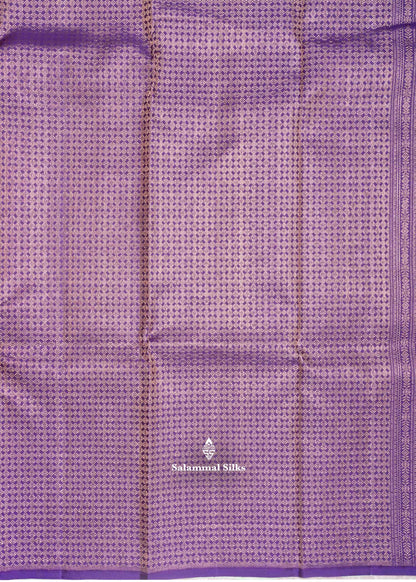 Kanjivaram Pista Green Pure Silk Saree With Violet Blouse