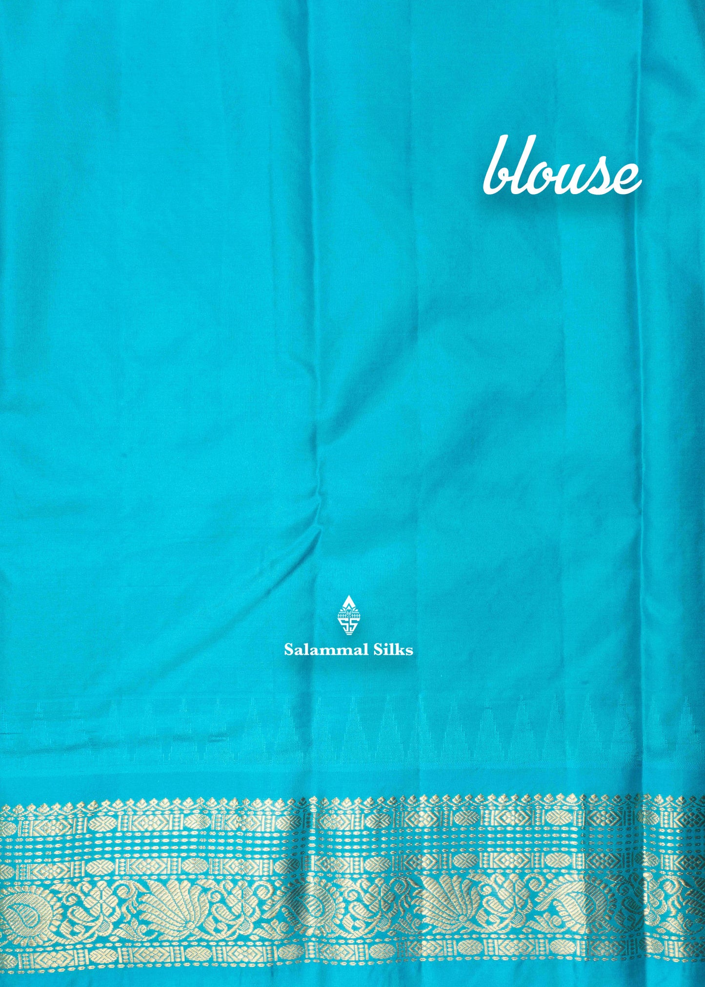Kanjivaram Light Brown Pure Silk Saree With Sapphire Green Blouse