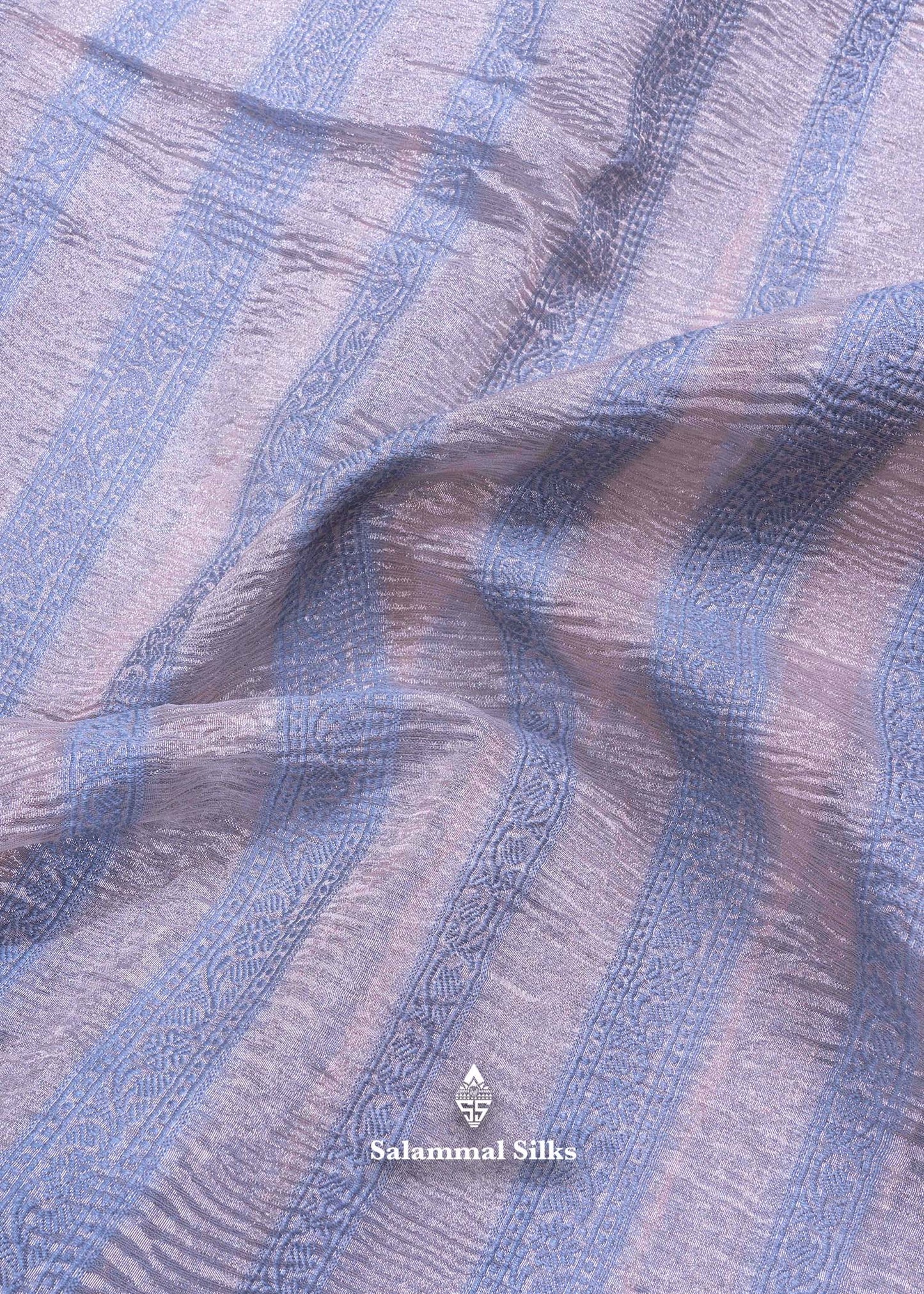 Sandal & Gray Color Premium Crush Fancy Saree with Grand Blouse