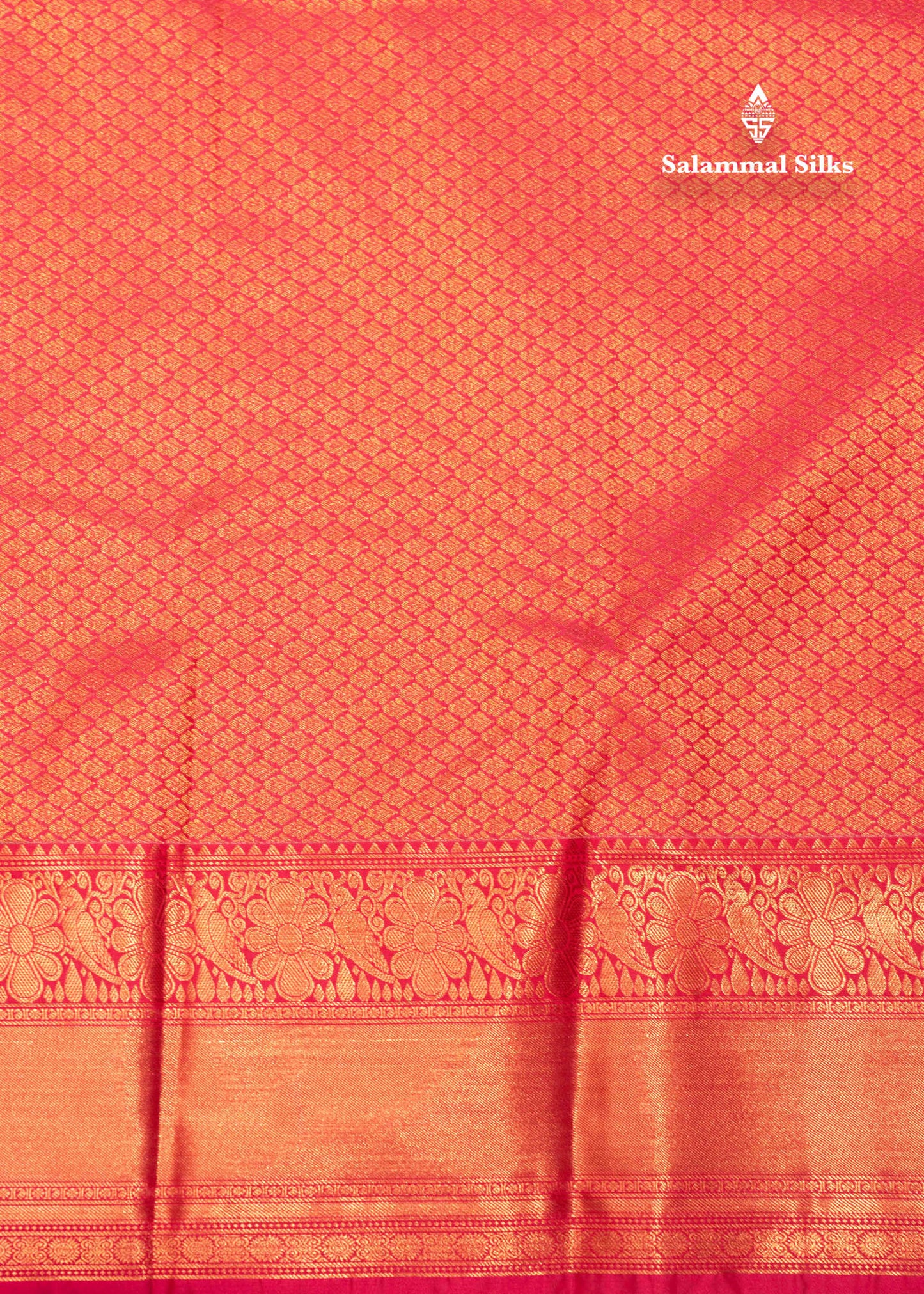 Bottle Green Colour Small Checks Semi Silk Saree With Copper Zari Border