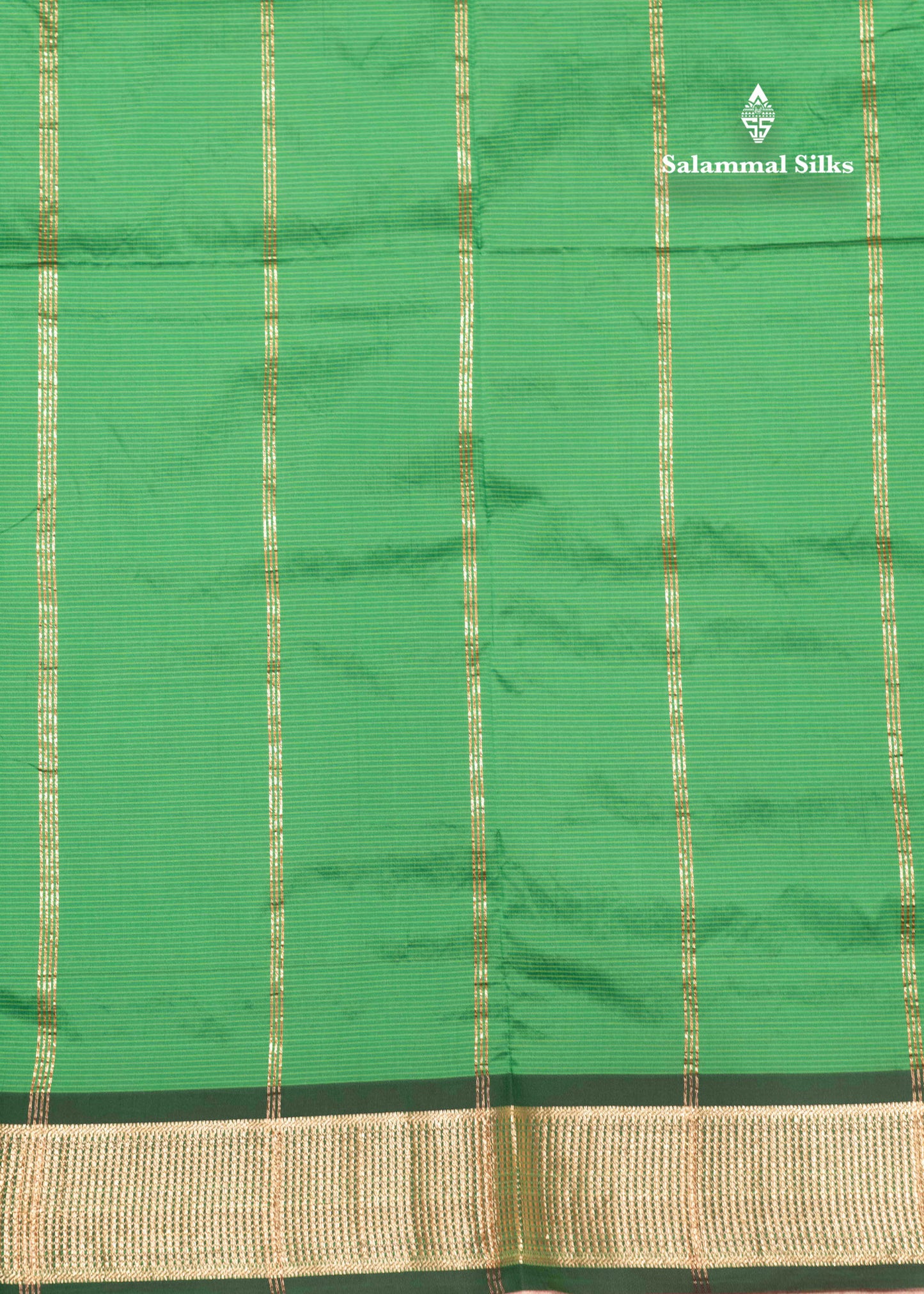 9 Yards Semi Silk Saree Orange Colour with Red Border