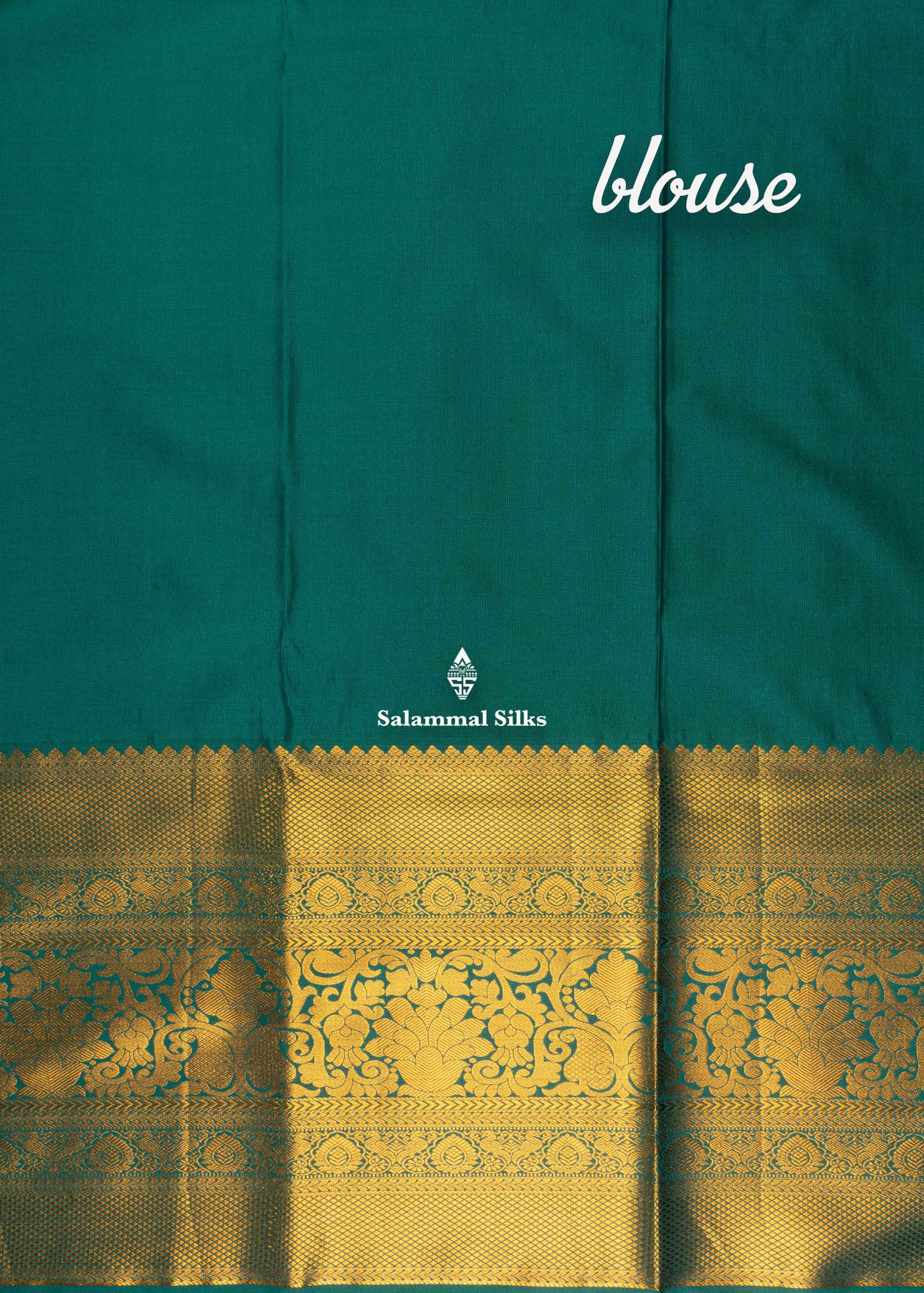 Lavender Semi Silk Saree With Sapphire Green Gold Zari Border