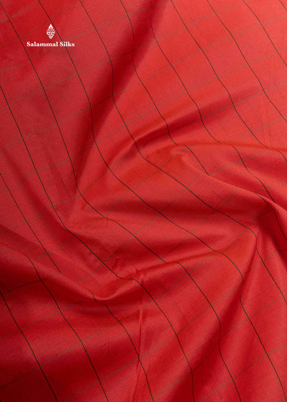 9 Yards Semi Silk Saree Army Green Colour with Pink Border