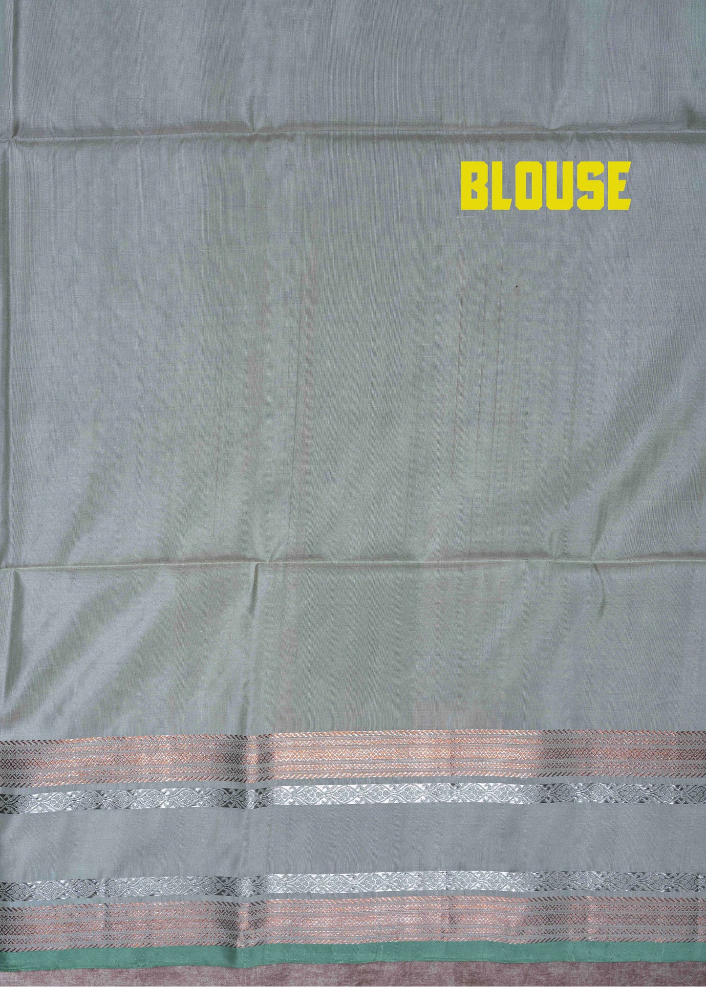 Kanjivaram Sea Green Pure Soft Silk Saree With Cream Green Blouse