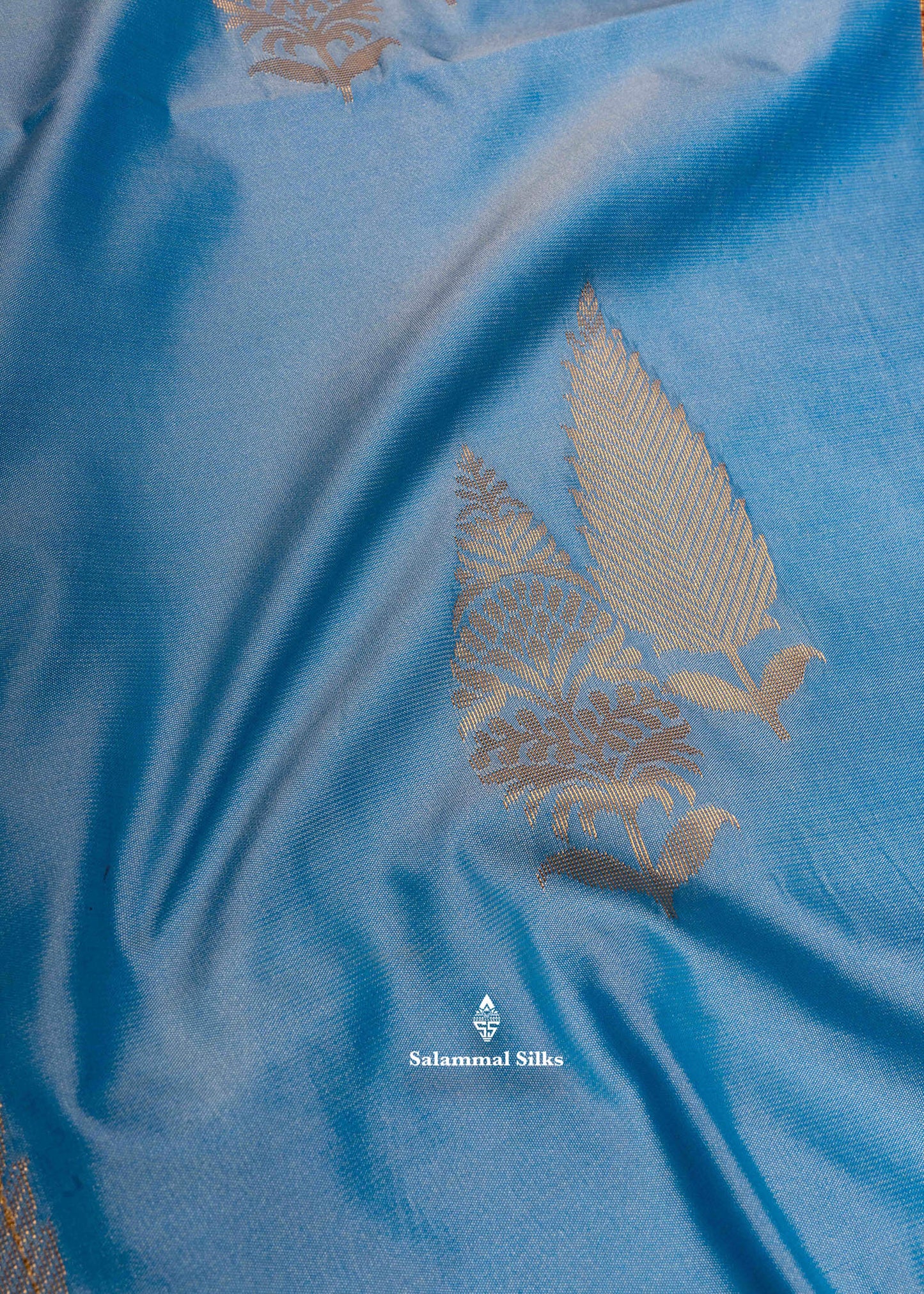Pastel Blue Semi Soft Silk Saree With Maroon Colour Blouse