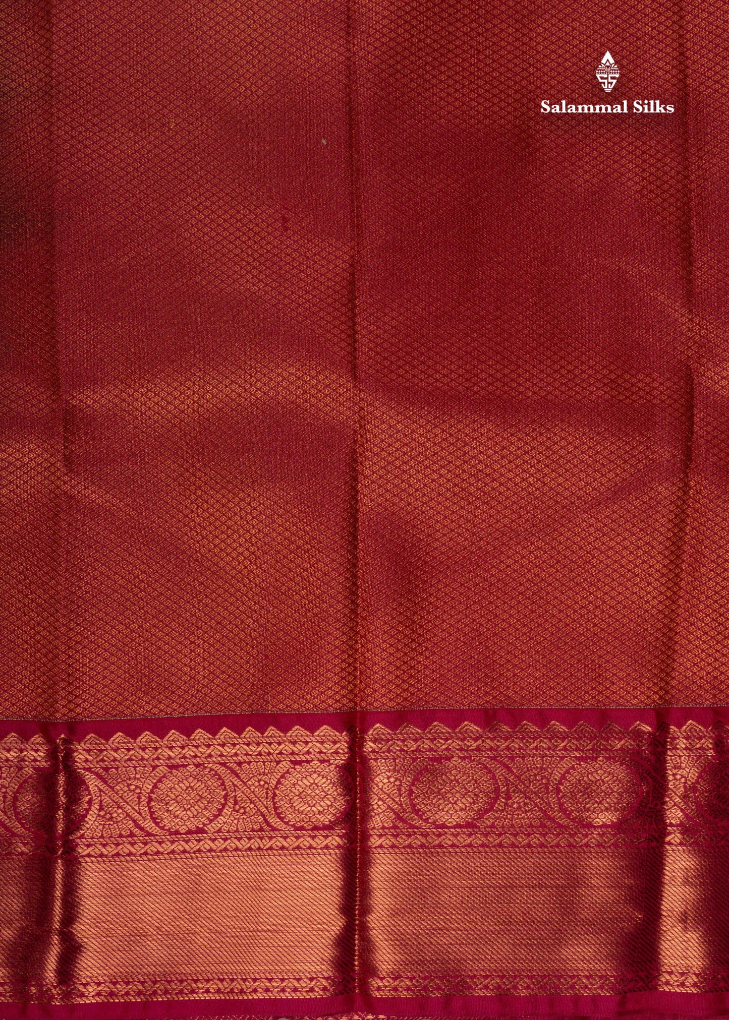 Green Colour Vaira Oosi Semi Silk Saree With Pink Border