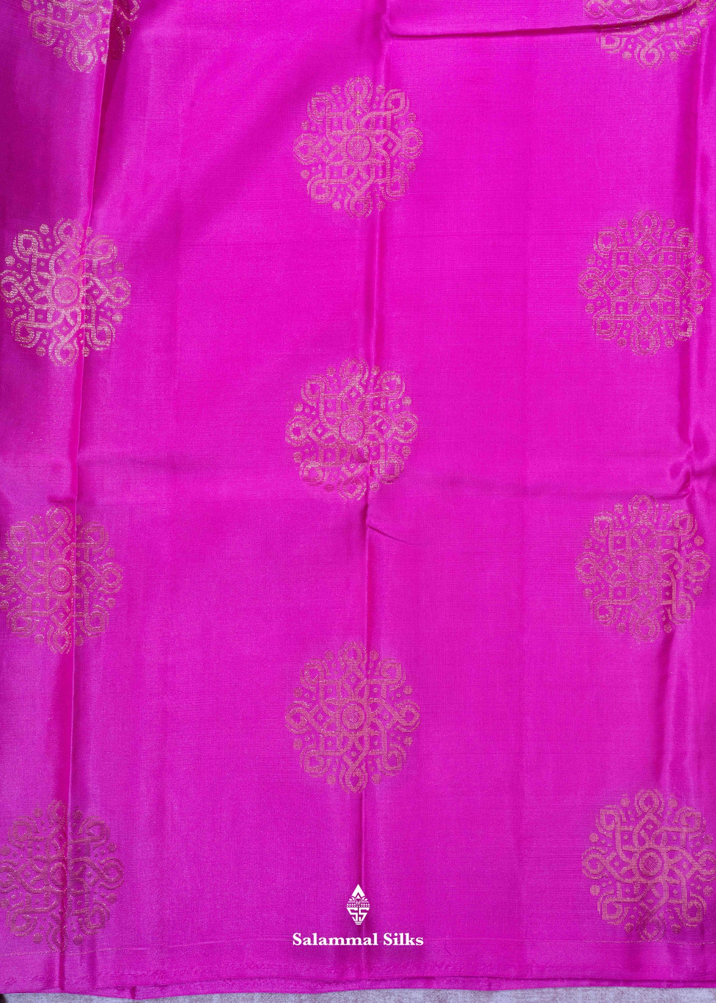 Kanjivaram Pink Pure Silk Saree With Saffire Green Blouse