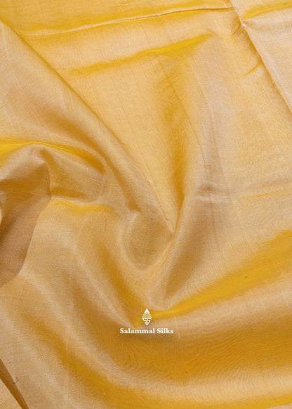 Sandal Pure Silk Cotton Saree With Sky Blue Blouse