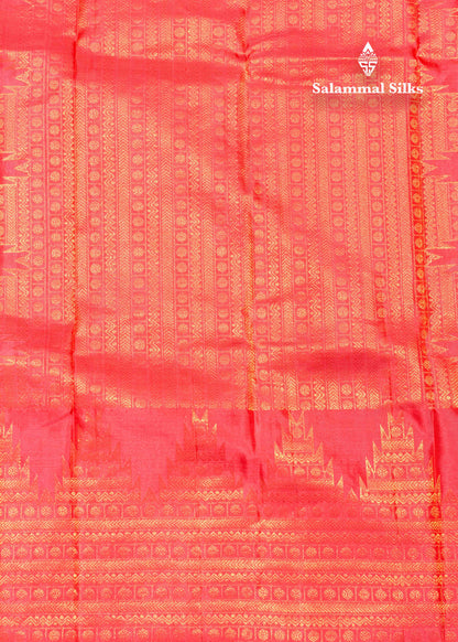 Army Green Pure Kanjivaram Soft Silk Saree With Traditional Gold Zari Border