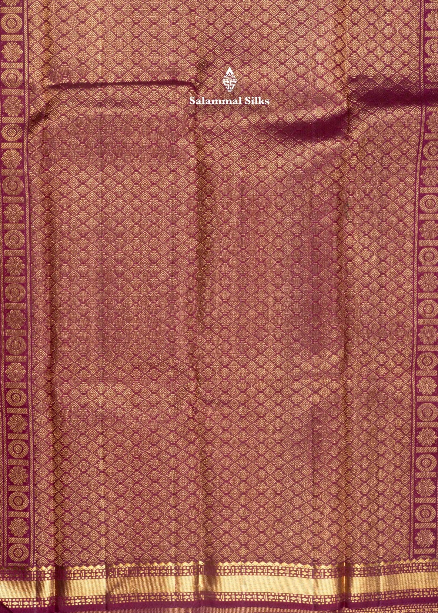 Kanjivaram Light Maroon Pure Silk Saree With Gold Zari Small Border