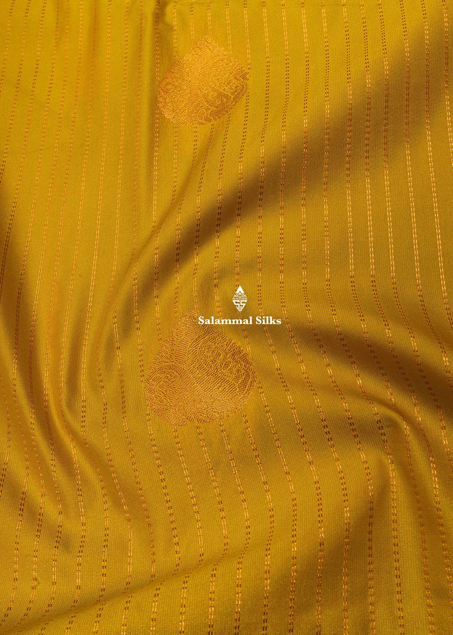 Navy Blue Semi Silk Saree With Copper Zari Traditional Long Size Border