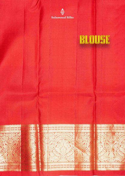 Kanjivaram Maroon Pure Silk Saree With Gold Zari Border