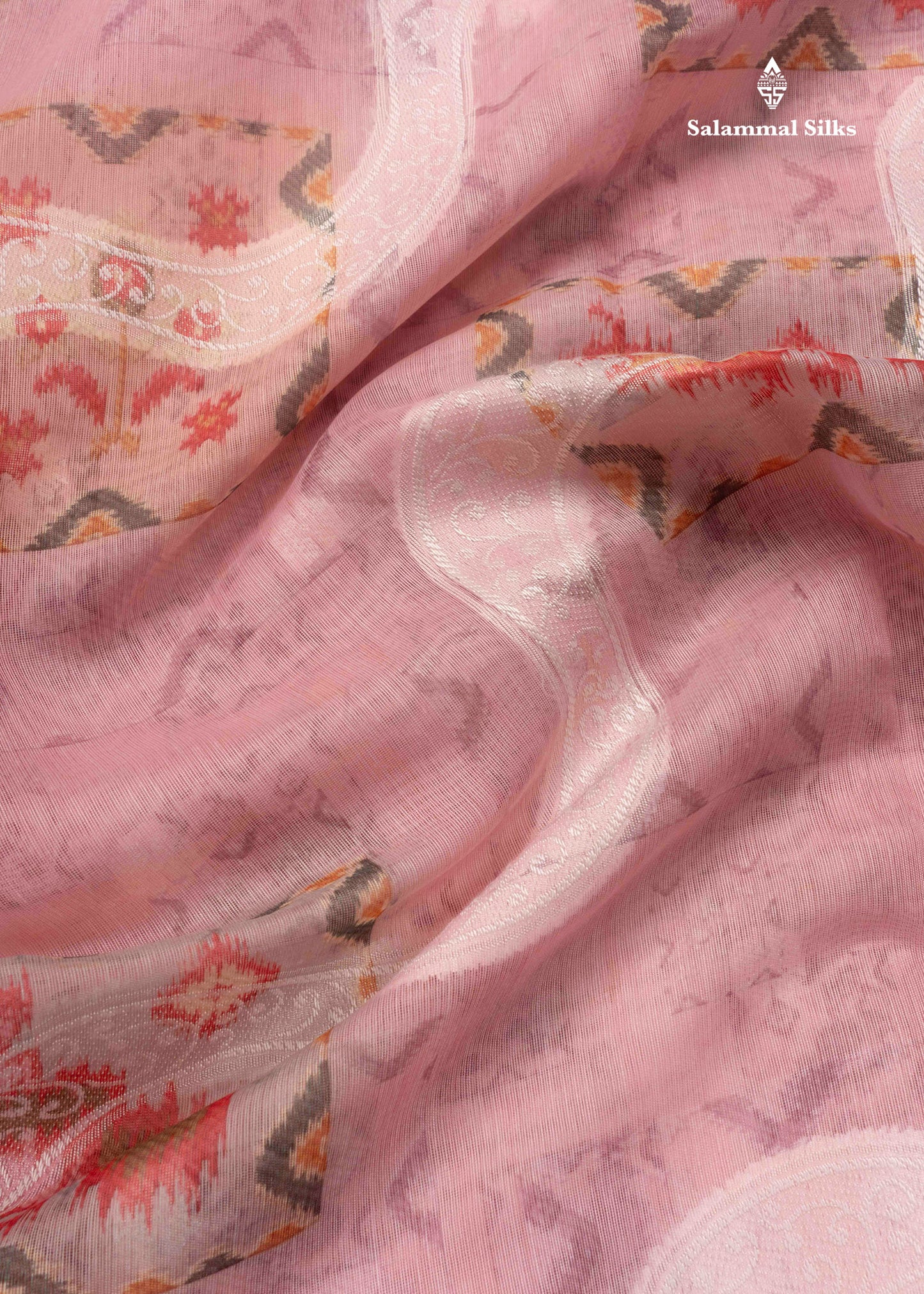 Pastal Blue Fancy Cotton Mix Saree With Thread Work Border