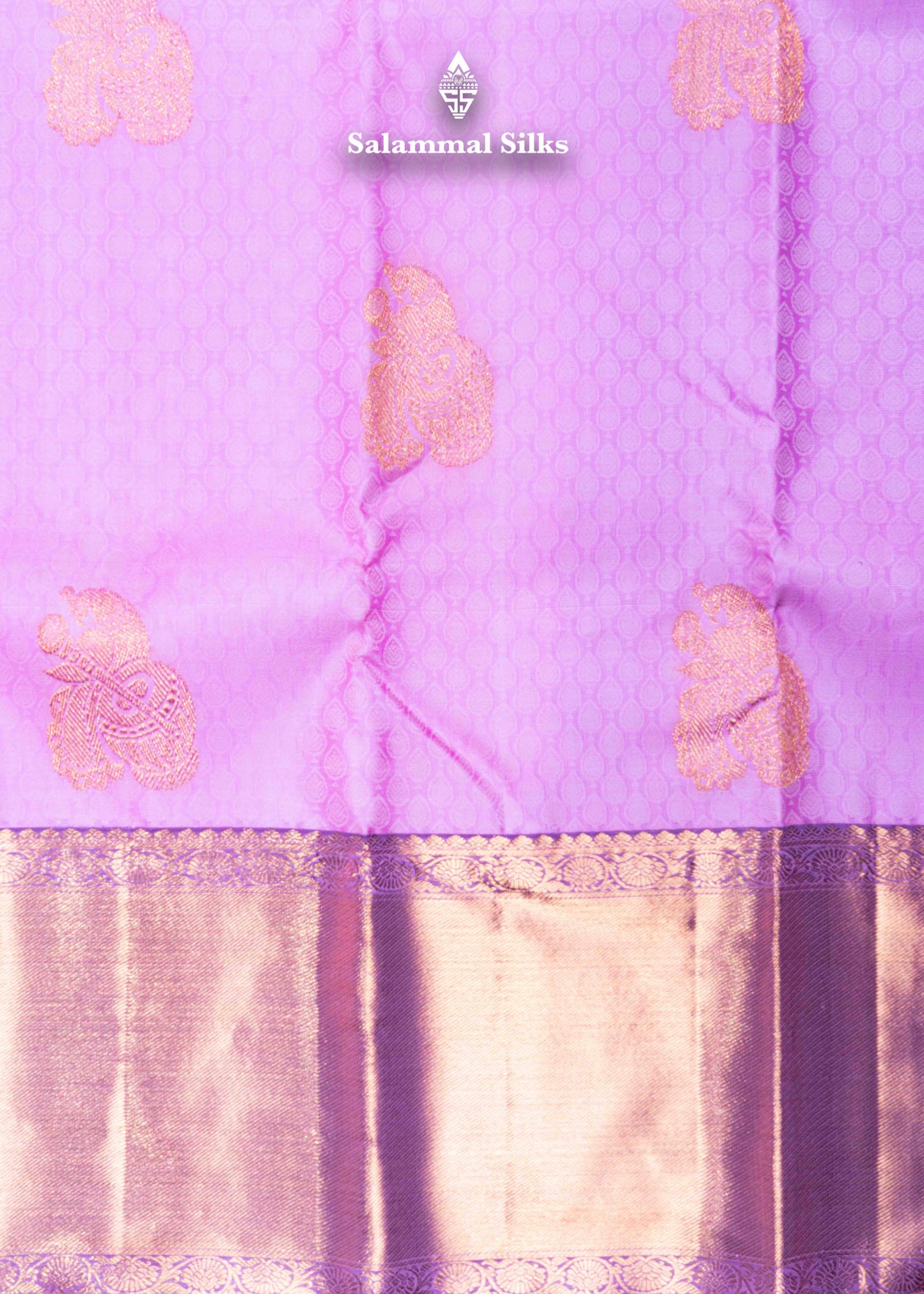Kanjivaram Light Pink Pure Silk Saree With Nany Blue Blouse
