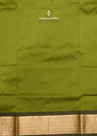9 Yards Semi Silk Saree Orange Colour with Red Border