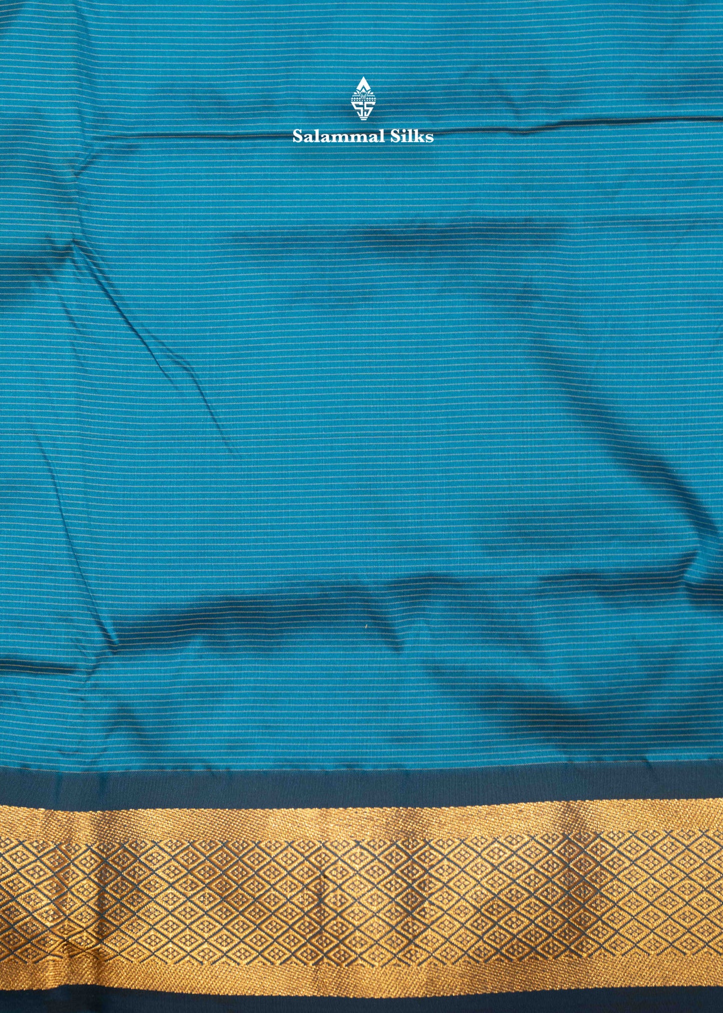 9 Yards Semi Silk Saree Orange Colour with Red Border