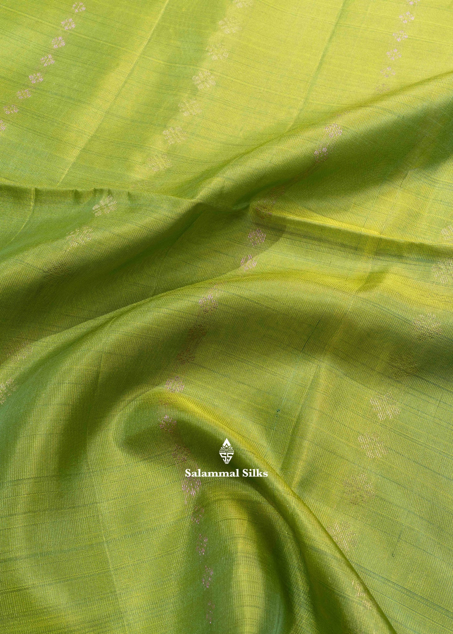 Kanjivaram Green Pure Soft Silk Saree With Peacock Green Blouse