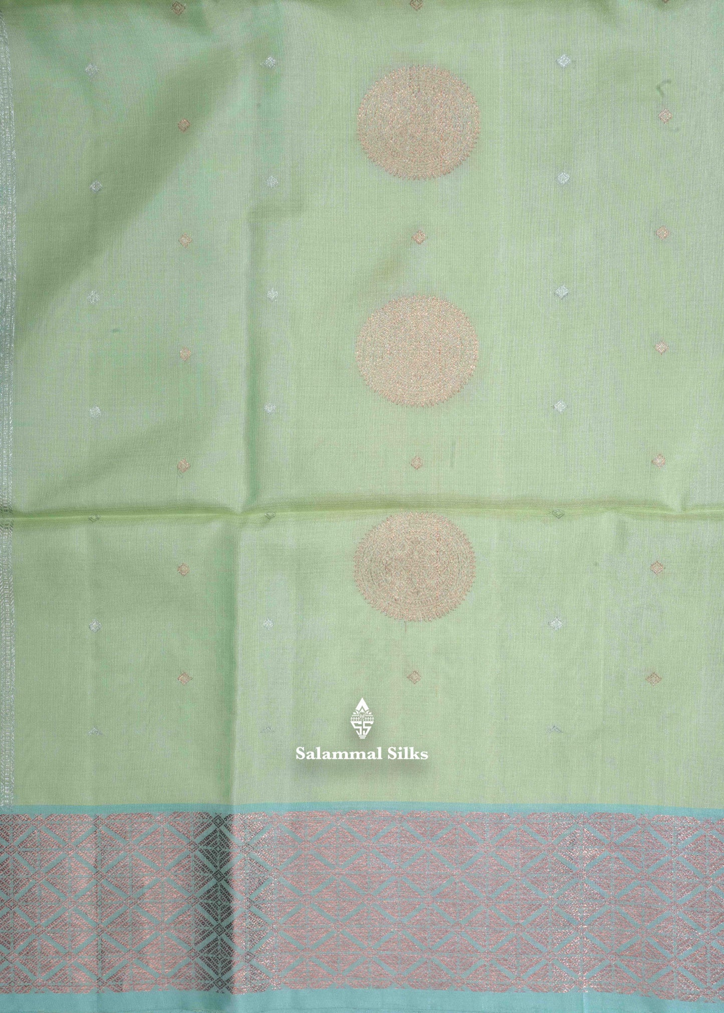 Kanjivaram Light Elaichi Green Pure Soft Silk Saree With Light Green Blouse