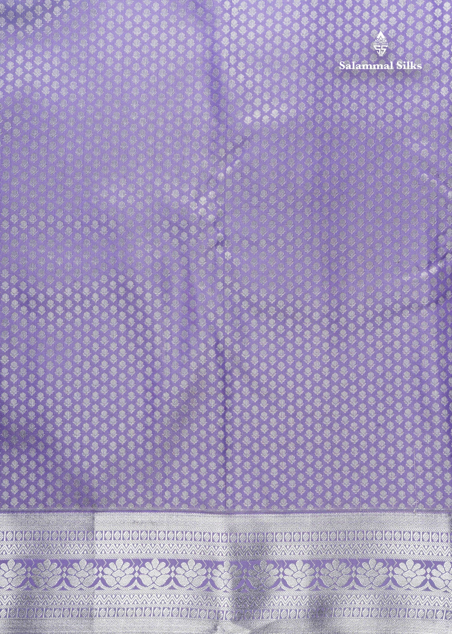 Lavender Colour Bridal Semi Silk Saree With Blouse
