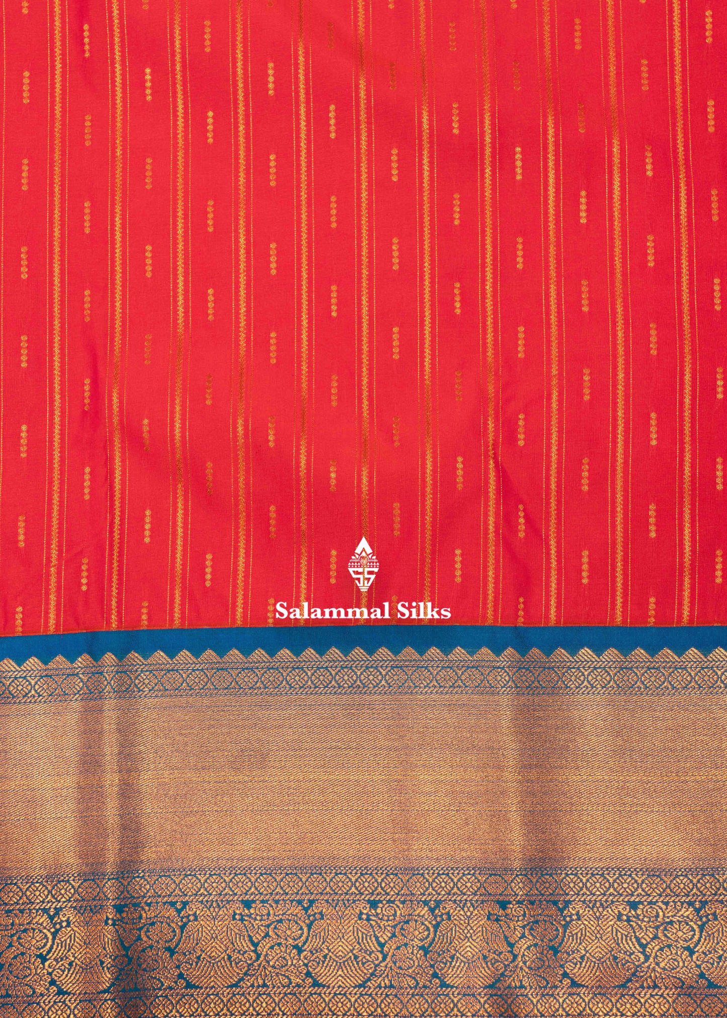 Sandal Colour Semi Silk Saree With Peacock Blue Copper Zari Border