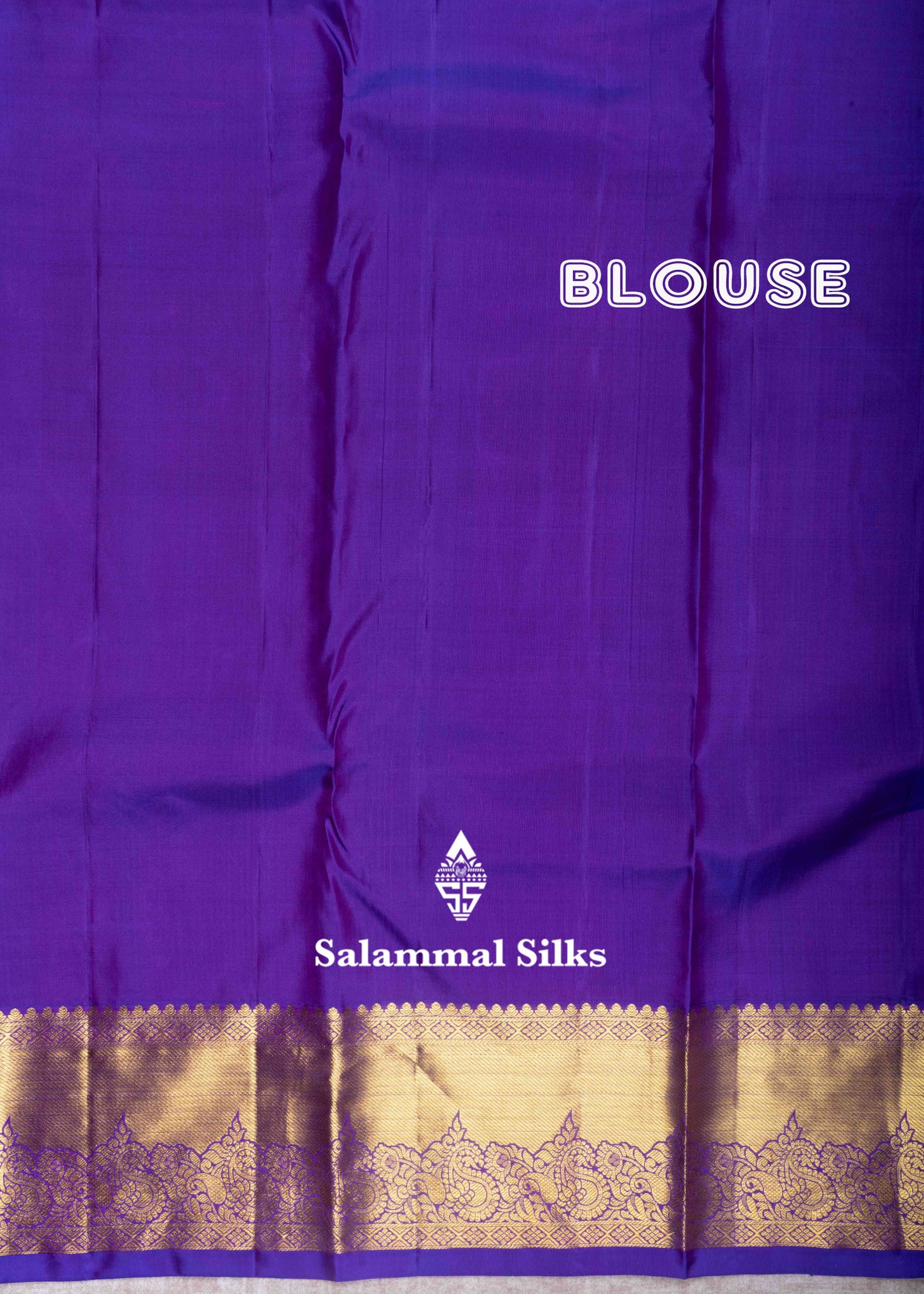 Kanjivaram Mustard Yellow Pure Silk Jacquard Saree With Violet Blouse