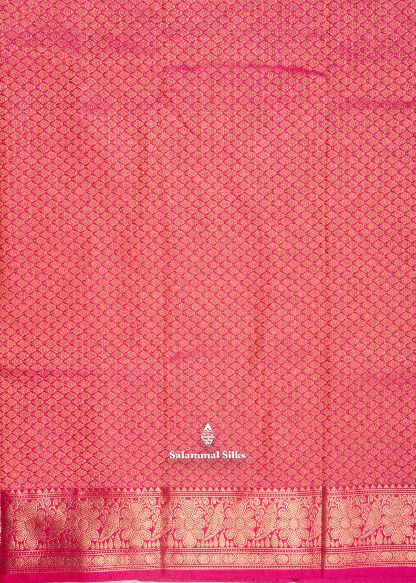 Bottle Green Semi Silk Saree With Copper Zari Border