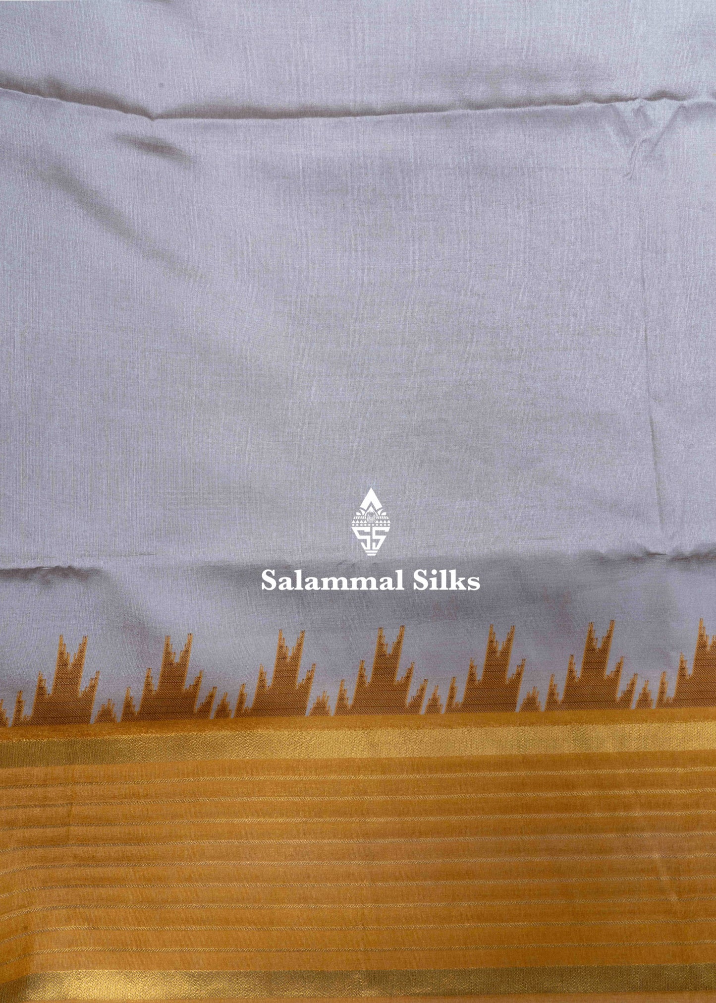 Silver Colour Semi Tussar Fancy Saree With Mustard Yellow Blouse