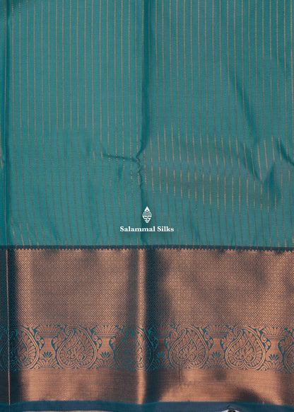 Sky Blue Semi Silk Saree With Dark Magenta Blouse
