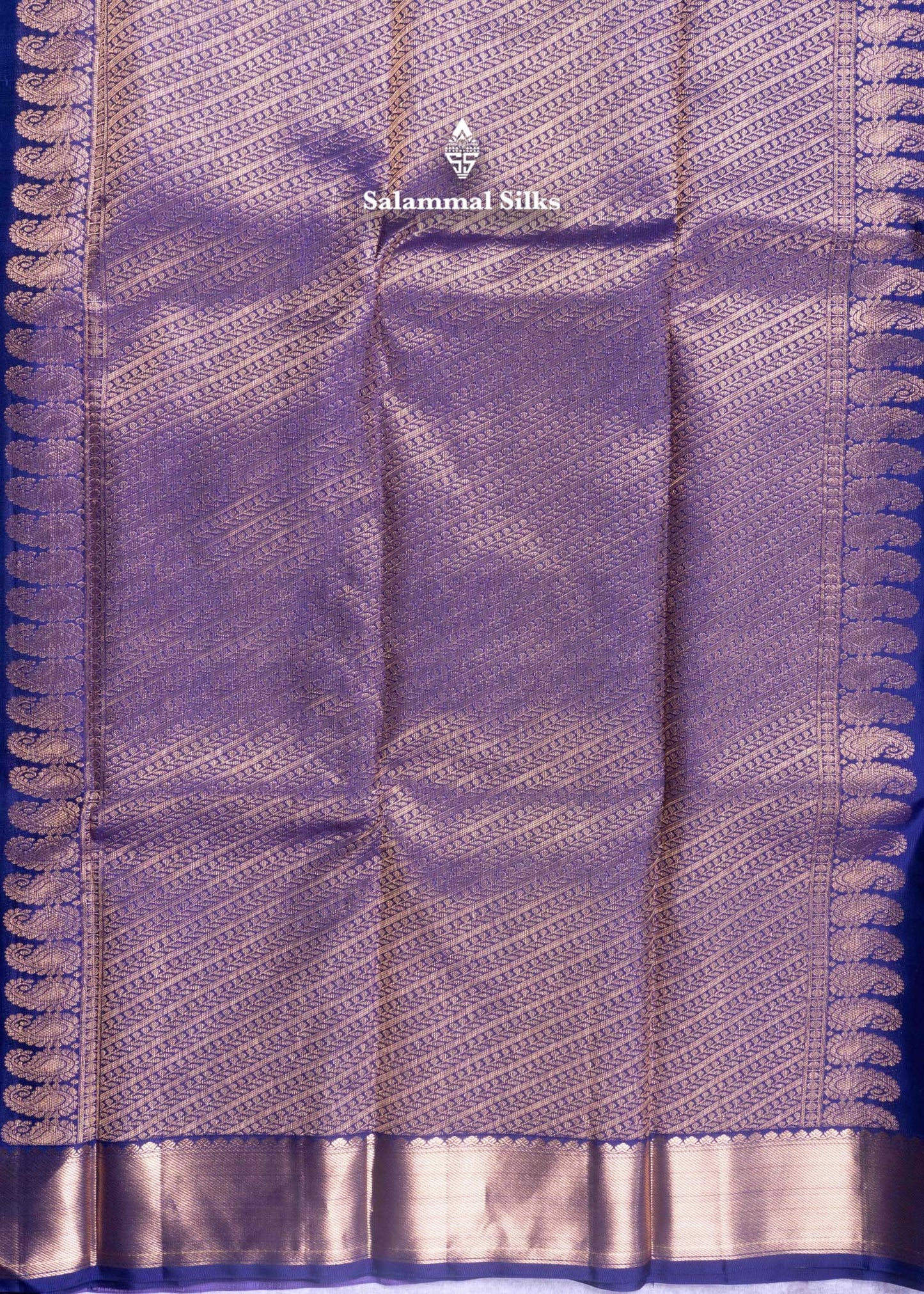 Kanjivaram Light Pink Pure Silk Saree With Nany Blue Blouse