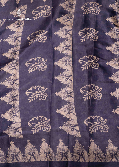 Blue Colour Fancy Semi Tussar Saree With Blouse