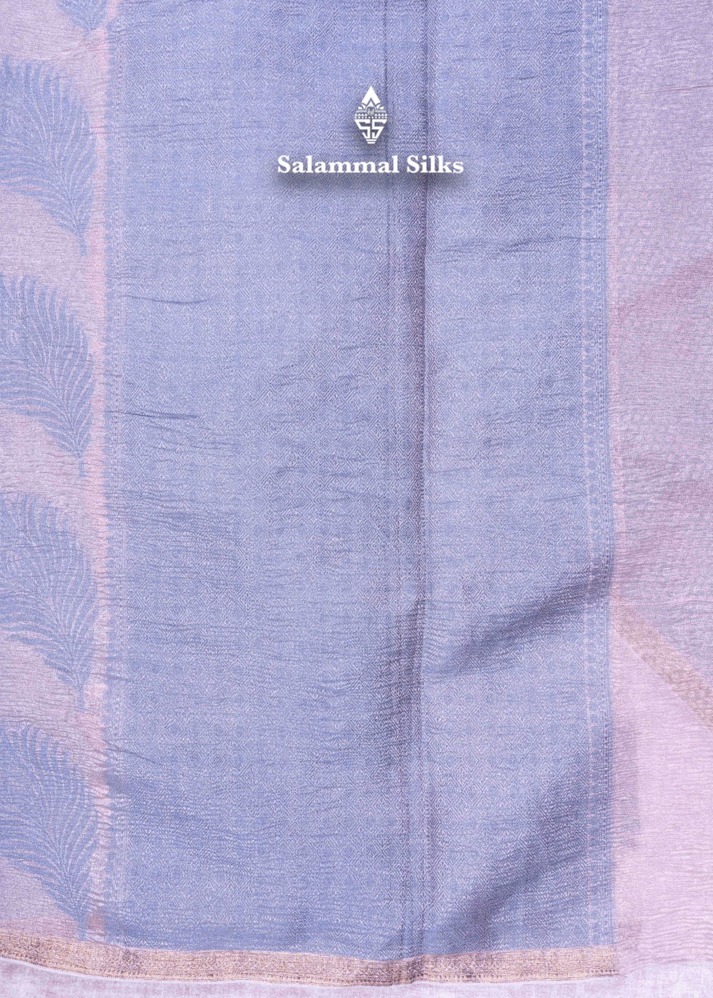 Dark Peach & Gray Color Premium Crush Fancy Saree with Grand Blouse