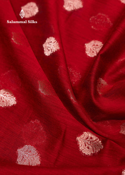 Maroon Colour Semi Linen Saree With Grand Blouse
