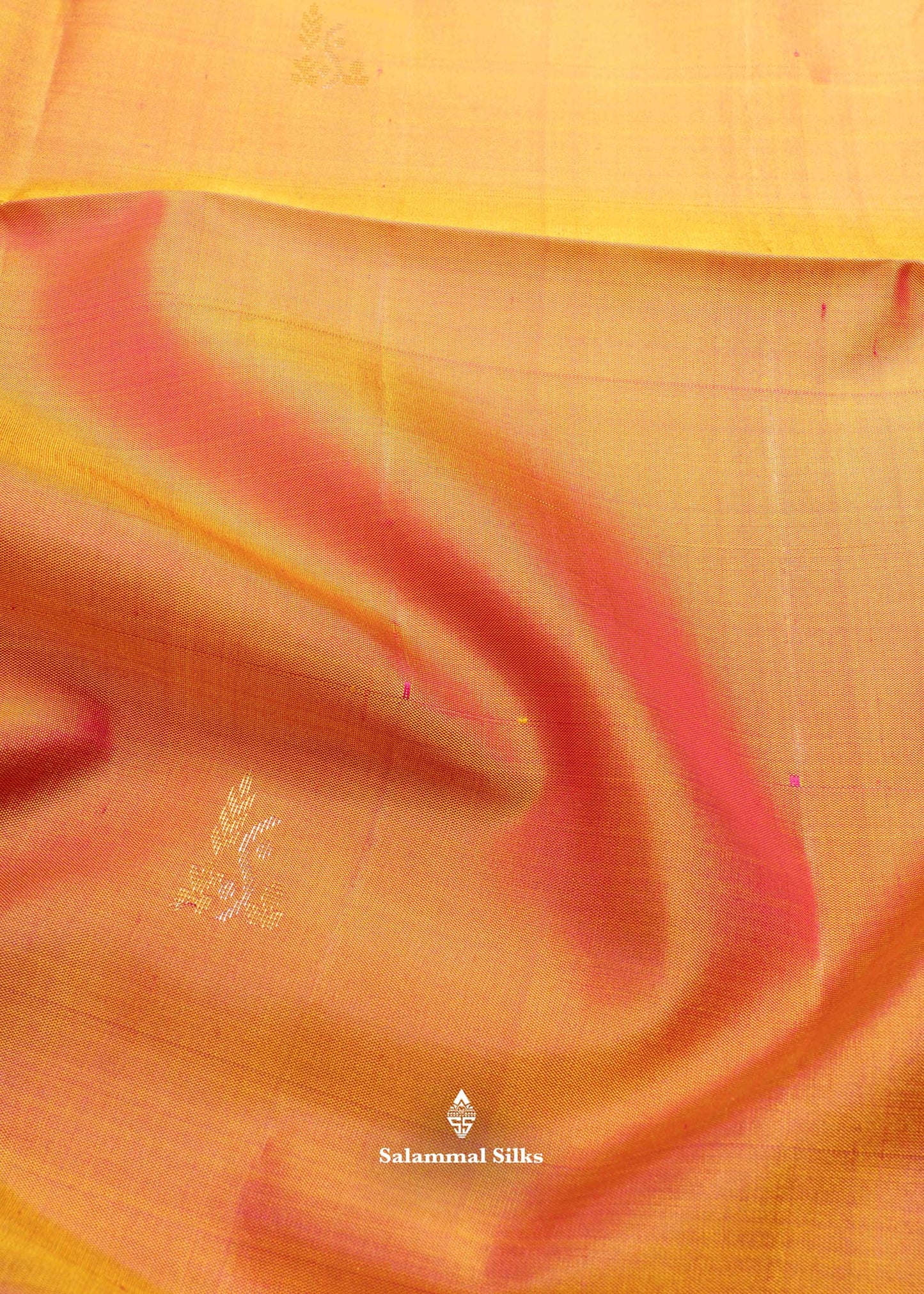 Kanjivaram Mustard Yellow Pure Soft Silk Saree With Pink Blouse