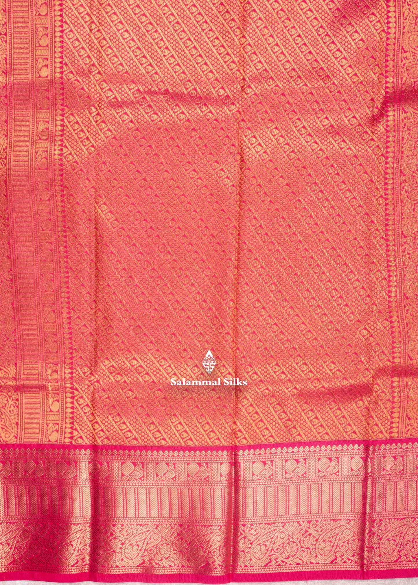 Light Sandal Semi Silk Saree With Copper Zari Border