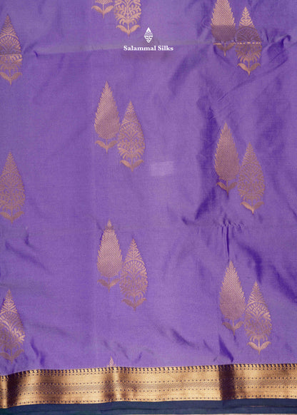 Pastel Blue Semi Soft Silk Saree With Maroon Colour Blouse