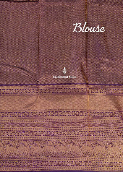 Kanjivaram Mustard Yellow Pure Silk Saree With Grand Long Size Border